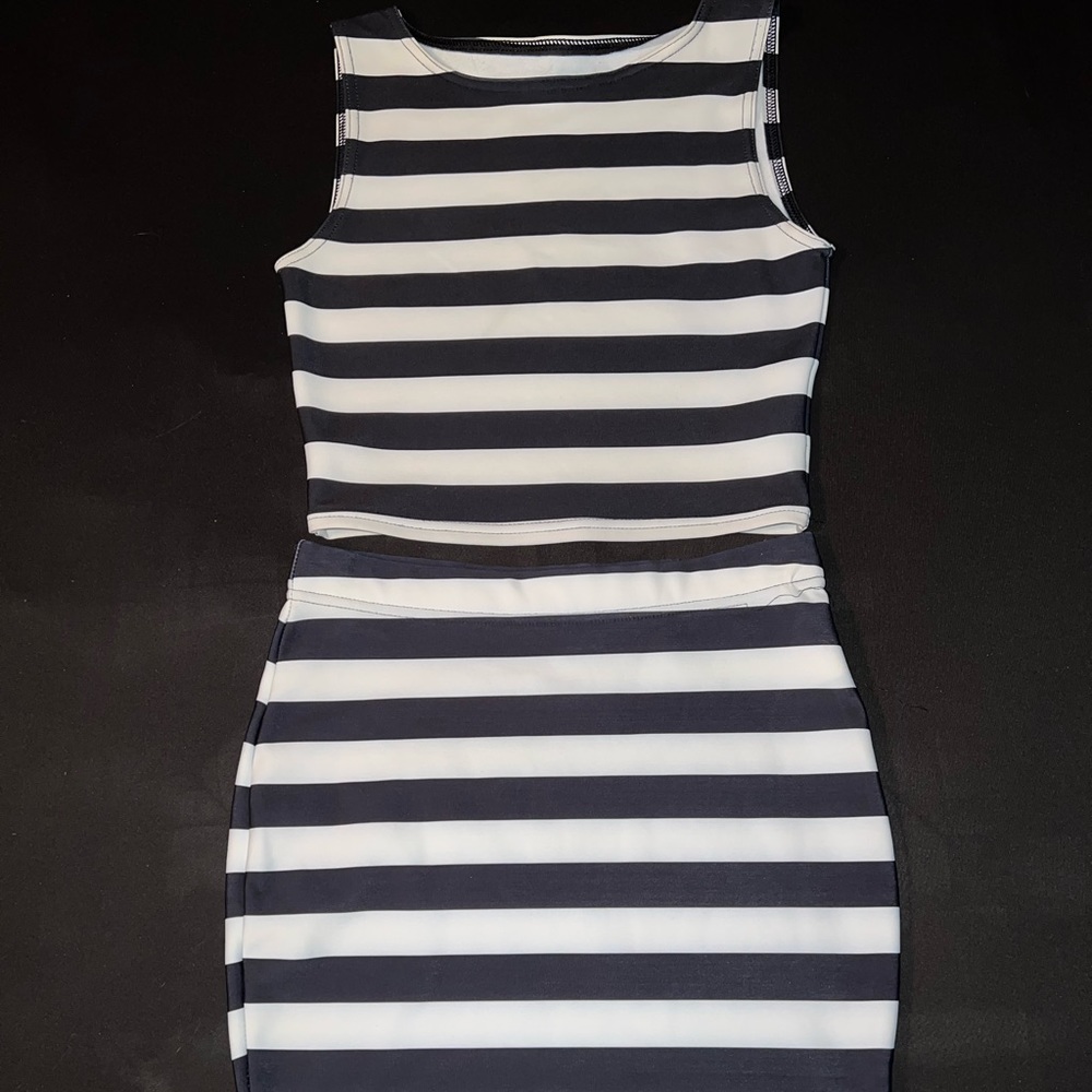XS Stripey Wifey set by Blackmilk Clothing